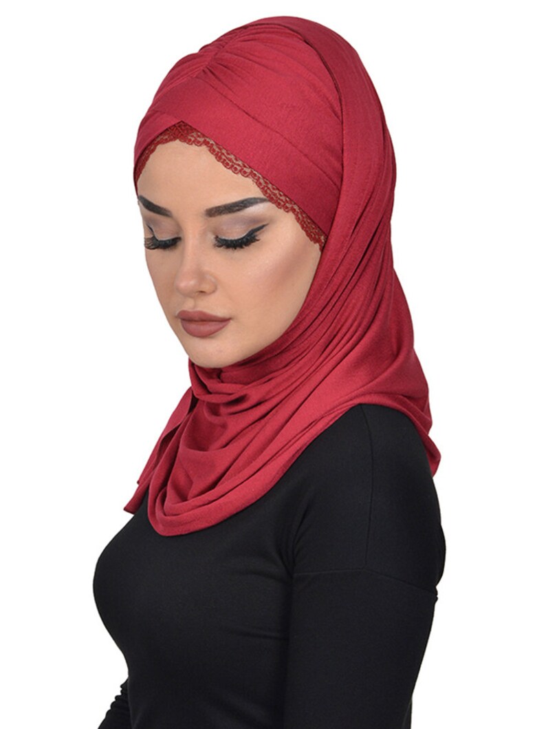 Jersey Shawl for Women Cotton Scarf Head Wrap Instant Modesty Etsy