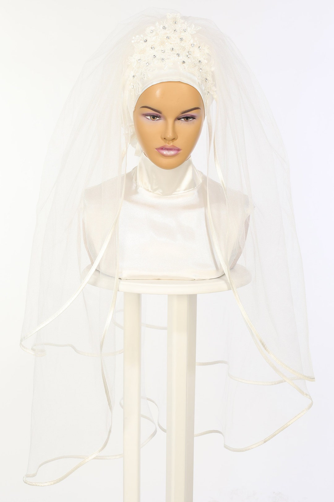 bridal hijab caps