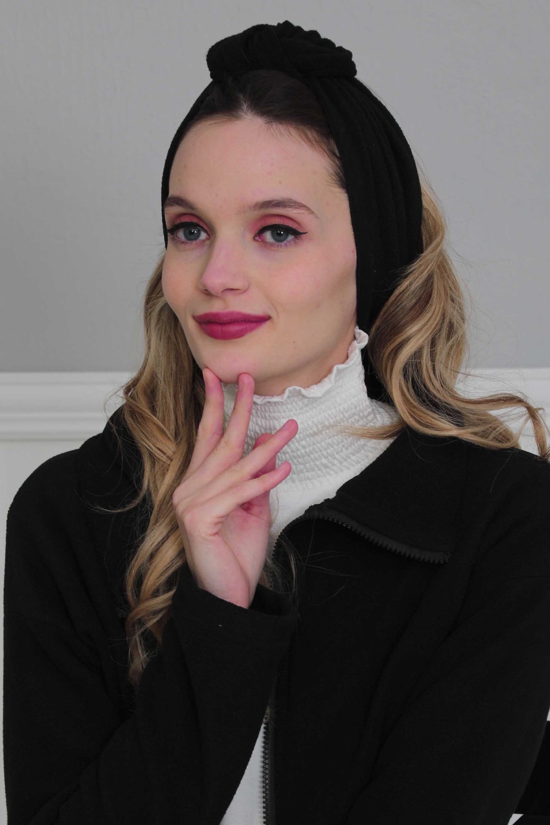 Headbands Fleece Soft Bandana Turban Twisted Knot Hair Band Etsy