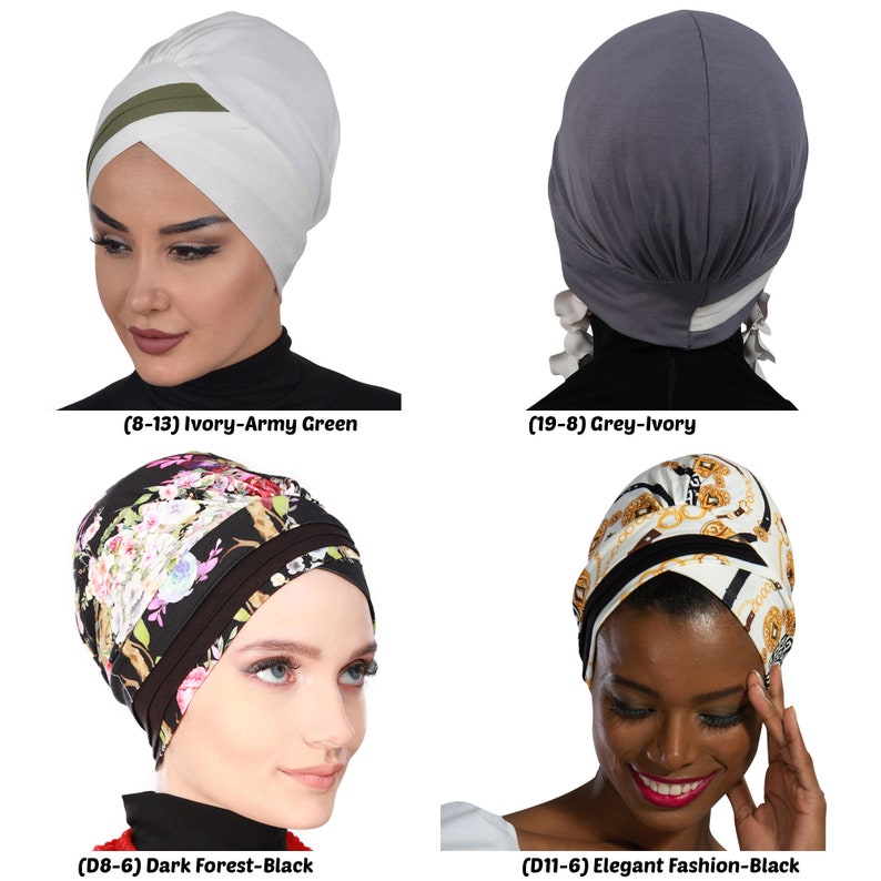 Instant Turban Cotton Head Scarf Head Wrap Cancer Chemo Etsy