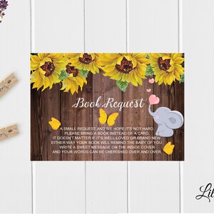 Breng een boek mee voor een babyshower, breng een boek mee in plaats van een kaart, olifantenbabyshower, digitaal bestand, 28
