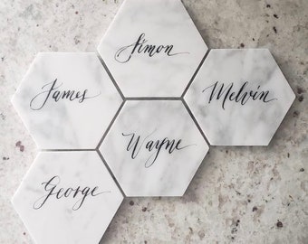 Marble Escort Cards | Marble Place Cards | Marble Favors | Wedding Escort Cards | Wedding Place Cards