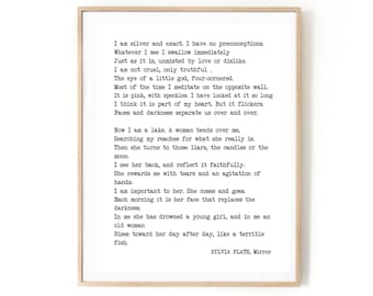 Sylvia Plath Mirror - Etsy