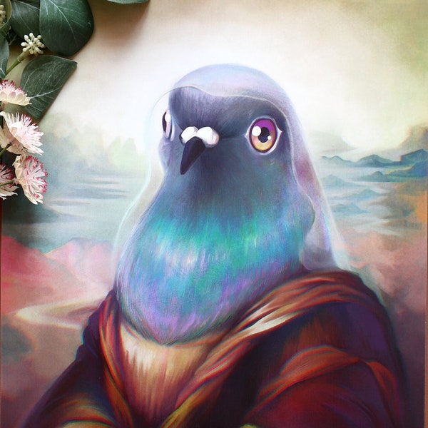 Portrait de pigeon || Impressions d'art