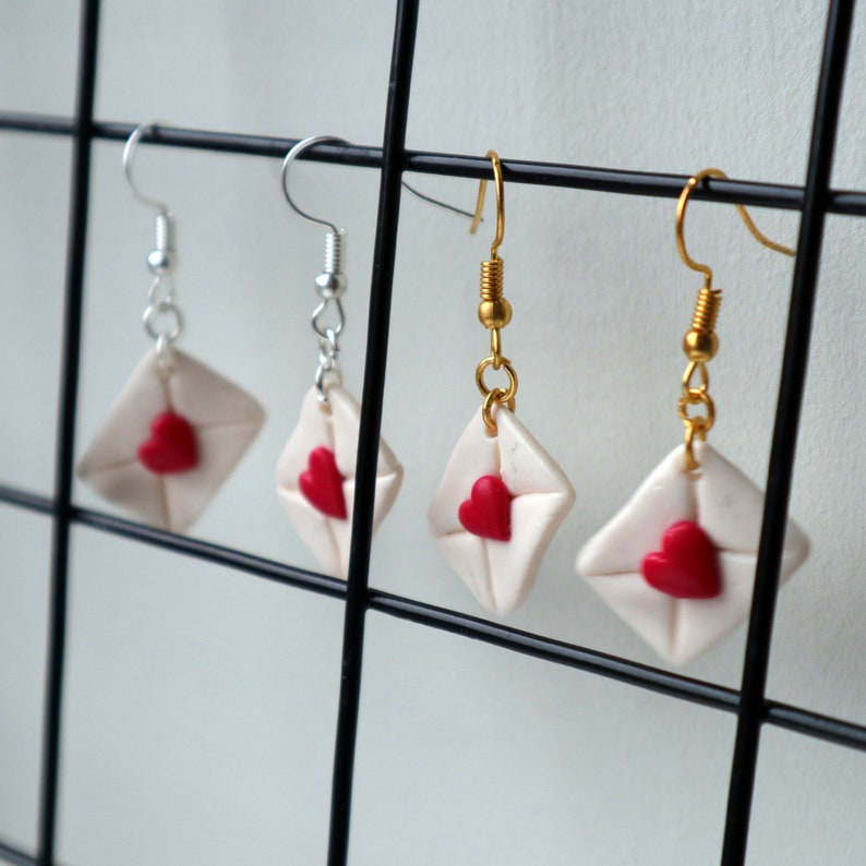 Handmade Love Letter Earrings image 8