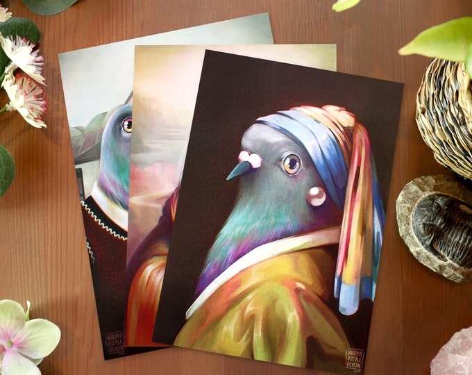 Pigeon Portraiture || Art Prints