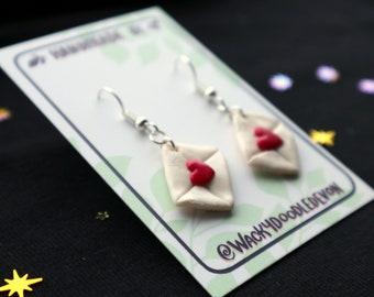 Handmade Love Letter Earrings