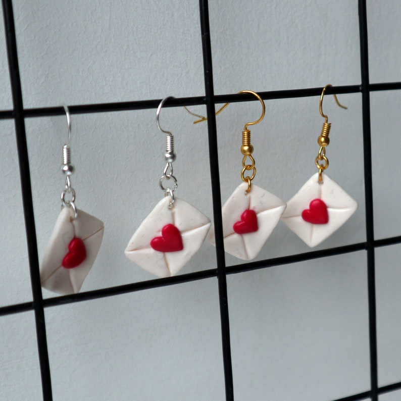 Handmade Love Letter Earrings image 7