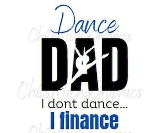 Danza papà SVG PNG / Design per maglietta per la festa del papà (download digitale)