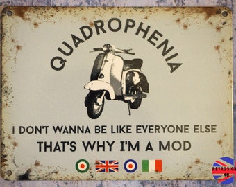 Quadrophenia Jimmy and Steph Lambretta Li150 Scooter Mod Poster A4 Size
