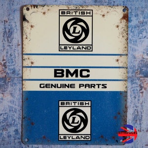 BRITISH LEYLAND SALES & SERVICE large Workshop Garage Sign Sticker BL MG Mini BRITISH LEYLAND SALES & SERVICE large Workshop Garage Sign Sticker BL MG Mini