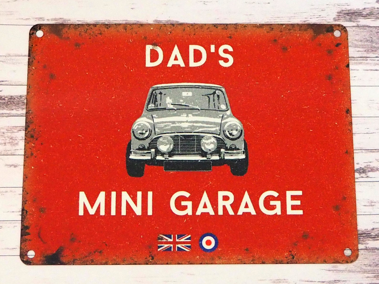 Mini Cooper Round Sign - Classic Car Garage Plaque - Quality Print - 3 Sizes In 2 Finishes - It's Perfect For - Foto 5