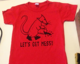 Let's Get Messy (red, kids size 2)