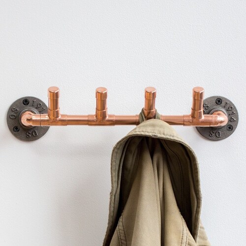 Copper Pipe Coat Hook Etsy