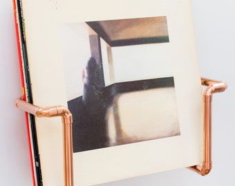 Vinyl Record Display/Storage - Wall mounted - Handcrafted from Copper Pipe | Unique Gift for Music Lover