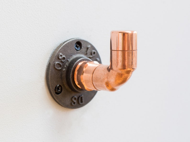 Copper Pipe Wall Hook Etsy