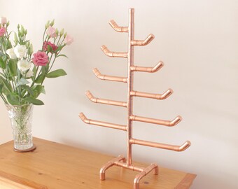 Copper Pipe Christmas Tree - Handmade with Industrial Copper Pipe and Fittings