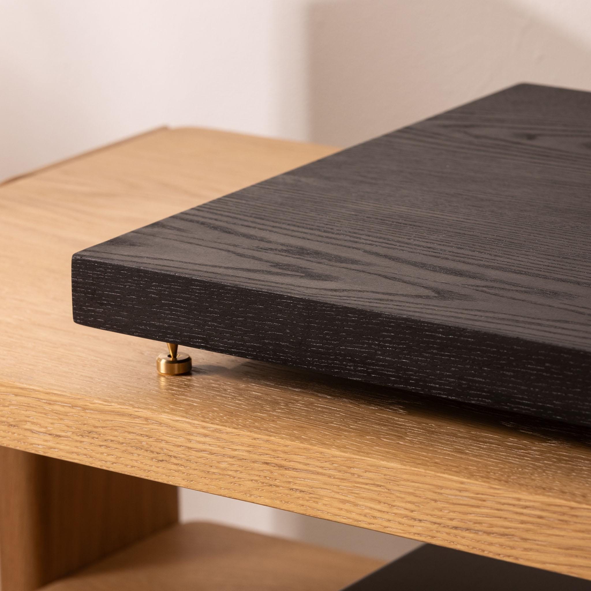Black Ash Noise Isolation Platform - Handcrafted Vibration Control