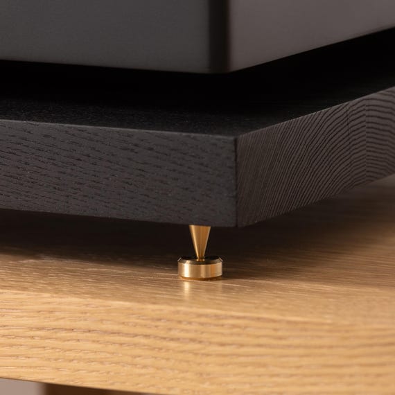Black Ash Noise Isolation Platform - Handcrafted Vibration Control