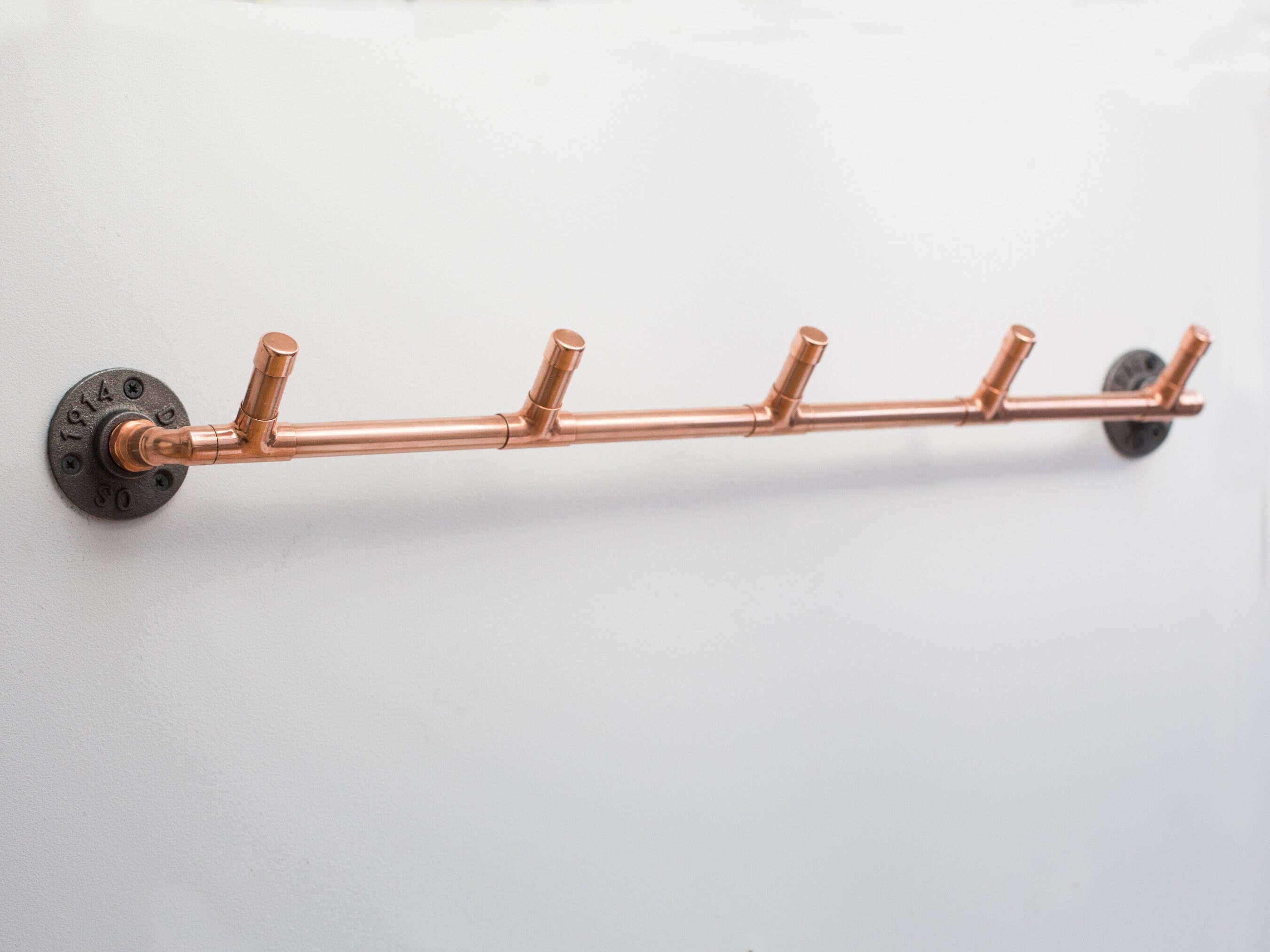 Coat Hooks Handcrafted From Copper Pipe Industrial Pipe Etsy UK