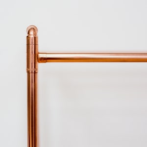 Copper pipe shoe rack Handmade from industrial copper pipe 3 tier image 5