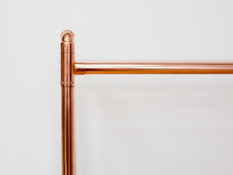 Copper pipe shoe rack Handmade from industrial copper pipe 3 tier image 5