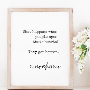 Haruki Murakami Quote Print • Norwegian Wood Quote • Wall Art • Instant Digital Print • Typography • Downloadable • Gift • Printable Quote