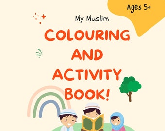 My Muslim Colouring and Activity Book - Printable Islamic Worksheets for Kids - Fun Islamic Activities for Children, Digital Worksheets