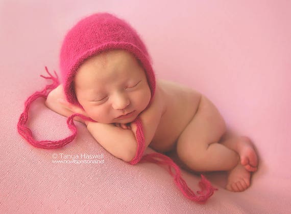 PDF Knitting Pattern Newborn Photography Prop Baby Bonnet / | Etsy