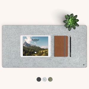 Schreibtischauflage // Dunkelgrau 100 cm x 50 cm Filzmatte Unterlage Schreibtisch FORMGUT Schreibtischunterlage aus Filz 100 x 50 // B/üro Unterlage aus Filz antirutsch Unterlagen Filzunterlage