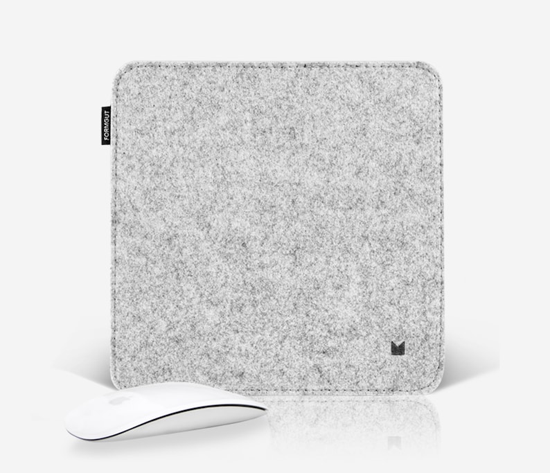 Mousepad felt anti-slip felt mat 25 x 25 light grey felt pad desk large desk pad mouse pad pad