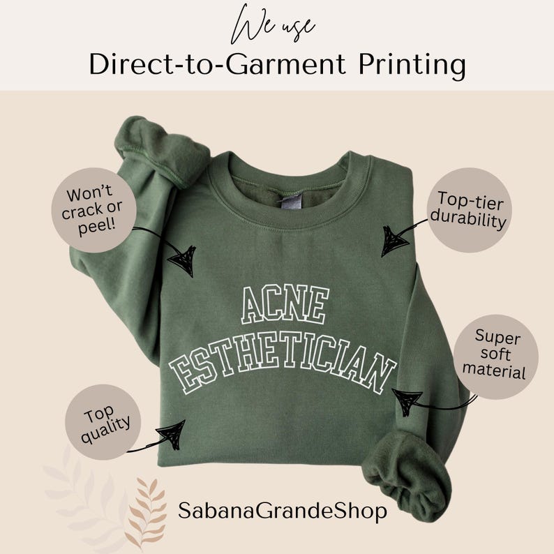 Acne Esthetician Sweatshirt, Acne Esthetician Gifts, Beautician Gift