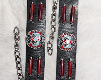Genuine handmade leather boot straps