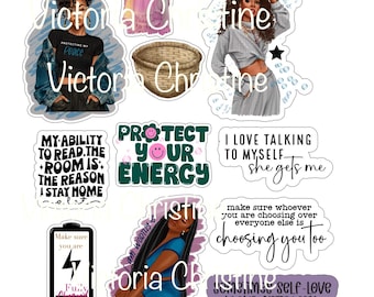 Sittin Up In My Room- Self Love Stickers - African American Women Decals - Black Girl Stickers