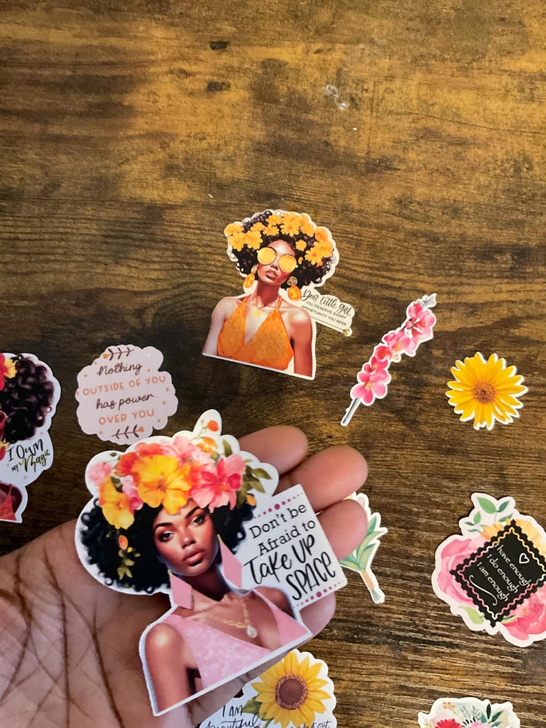 Garden of Eden Sticker Pack - Black Woman Stickers - African American ...
