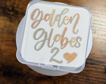 Golden Globes 2 Watercolor Palette - Handmade Metallic Watercolor Pans - Artisan Watercolor Paint Set
