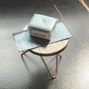 Oceanic - Handmade Blue Watercolor Pans - Handmade Metallic Watercolor Paint - Watercolor