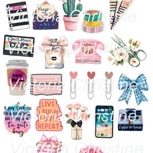 Stickerpakket planner dingen - Black Girl-stickers - handgemaakte plannerstickers - Afro-Amerikaanse stickers
