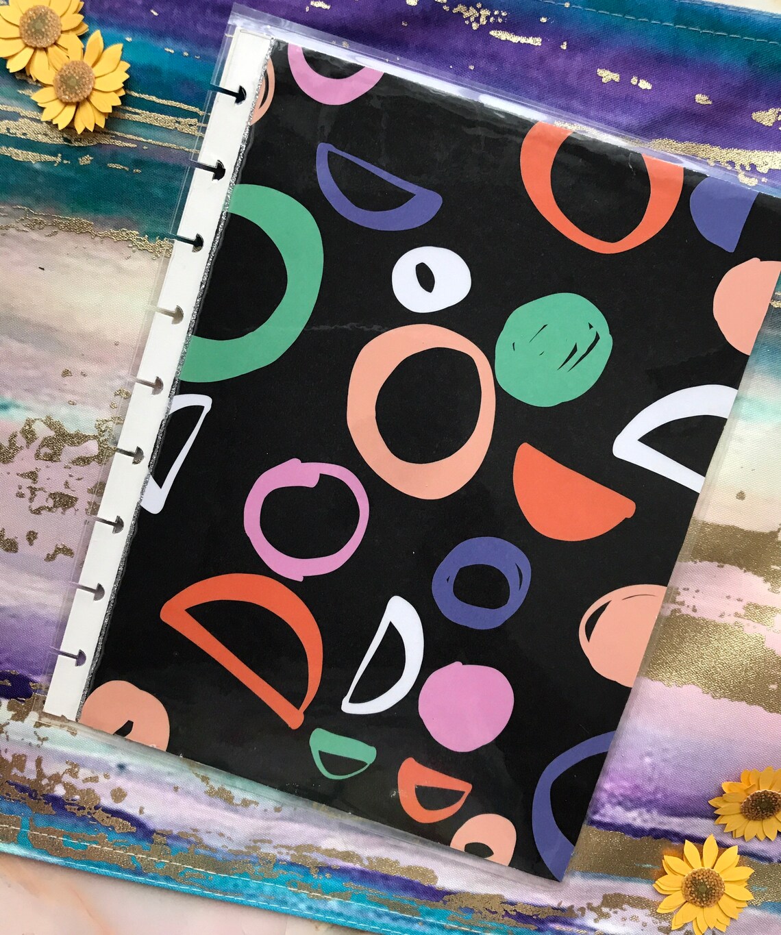 Floral Happy Planner Cover Classic Size Custom Planner Cover Etsy