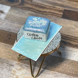 Cotton Candy - Metallic Blue Watercolor Paint - Handmade Watercolor Paint Pans - Calligraphy
