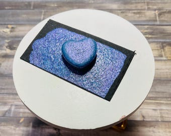 Bliss - Handmade Blue Watercolor - Metallic Blue Watercolor Paint - Duo Tone Blue Handmade glitter Watercolor - Mica Watercolor