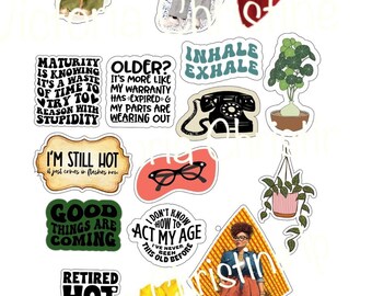 Black Beauty  - Black Girl Planner Stickers - Black Woman Handmade Decals - African American Stickers