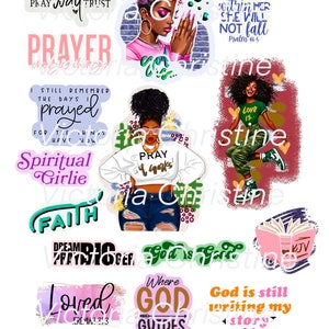 Ora mi stendo per dormire - Adesivi afroamericani - Adesivi religiosi per ragazze nere - Adesivi per planner per donne nere