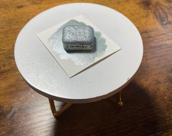 Dumpster - Handmade Blue Grey Watercolor - Artisan Metallic Paint Pans