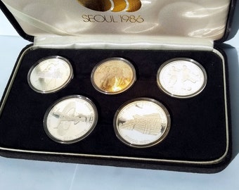 ソウルオリンピック記念古銭 Korean Old Coin Special… 韓国(South Korea)/ ソウルオリンピック記念 第2次 金貨2種揃