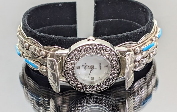 Jerome Begay!! Vintage Native American Navajo Turquoise Sterling Silver Bracelet Jerome Begay!! Vintage Native American Navajo Turquoise Sterling Silver Bracelet