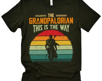Camiseta Grandpalorian, camiseta de abuelo, Así es, camiseta divertida de Star Wars para abuelo, regalo del Día del Padre, camiseta de Disney Star Wars para papá