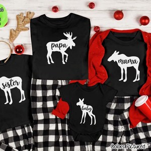 Christmas Family Moose Shirt, Family Christmas Shirts, Family Christmas Pajama Shirt, Christmas Shirts,Christmas Shirts For Family PJ Shirts