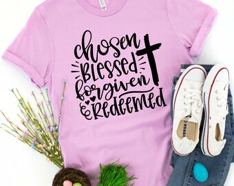 Maglietta motivazionale di Pasqua: maglietta, felpa o felpa con cappuccio con croce cristiana.