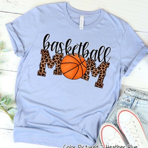 Leopard Basketball Mom Shirt, Mom Basketball Tee, Cute Basketball Shirt, Mama Basketball Season, Sports Mom Tee, Basketball Game Day Shirt